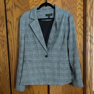 41 Hawthorn Black and White Checkered Blazer